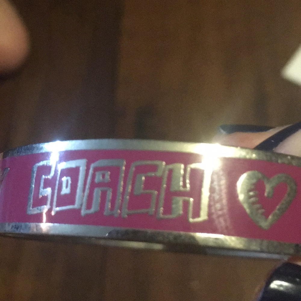 Coach/poppy pink bracelet